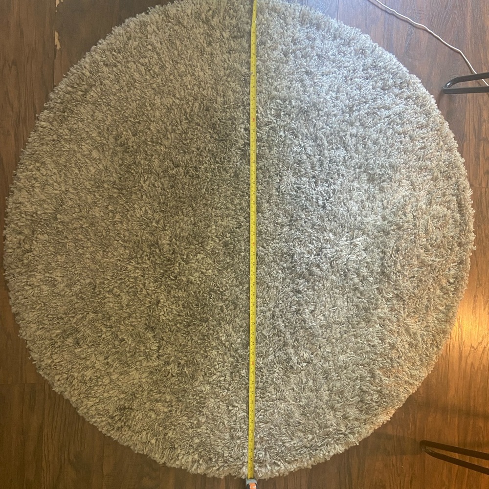 Target brand grey fluffy rug